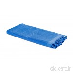 Carenesse Serviette de bain  Pestemal hamam double bleu 100 % coton  430 gr  90*190 cm  Drap de plage  Fouta  serviette de sauna  serviette de plage  Tissu éponge  serviette - B00WHPW9BO
